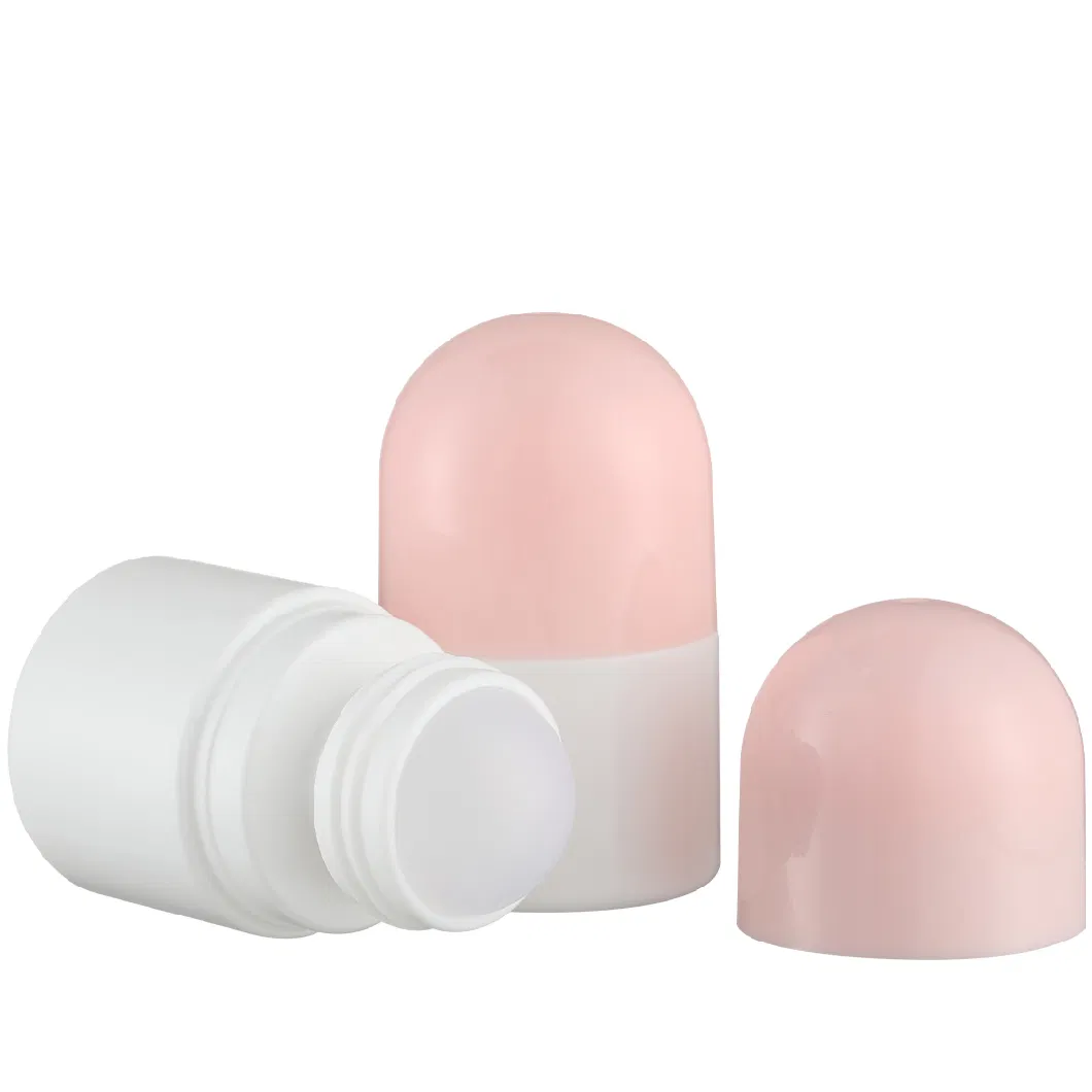 OEM Printing Plastic 20ml 50ml Perfume Cream 60ml Round PP Roll on Bottle for Deodorant