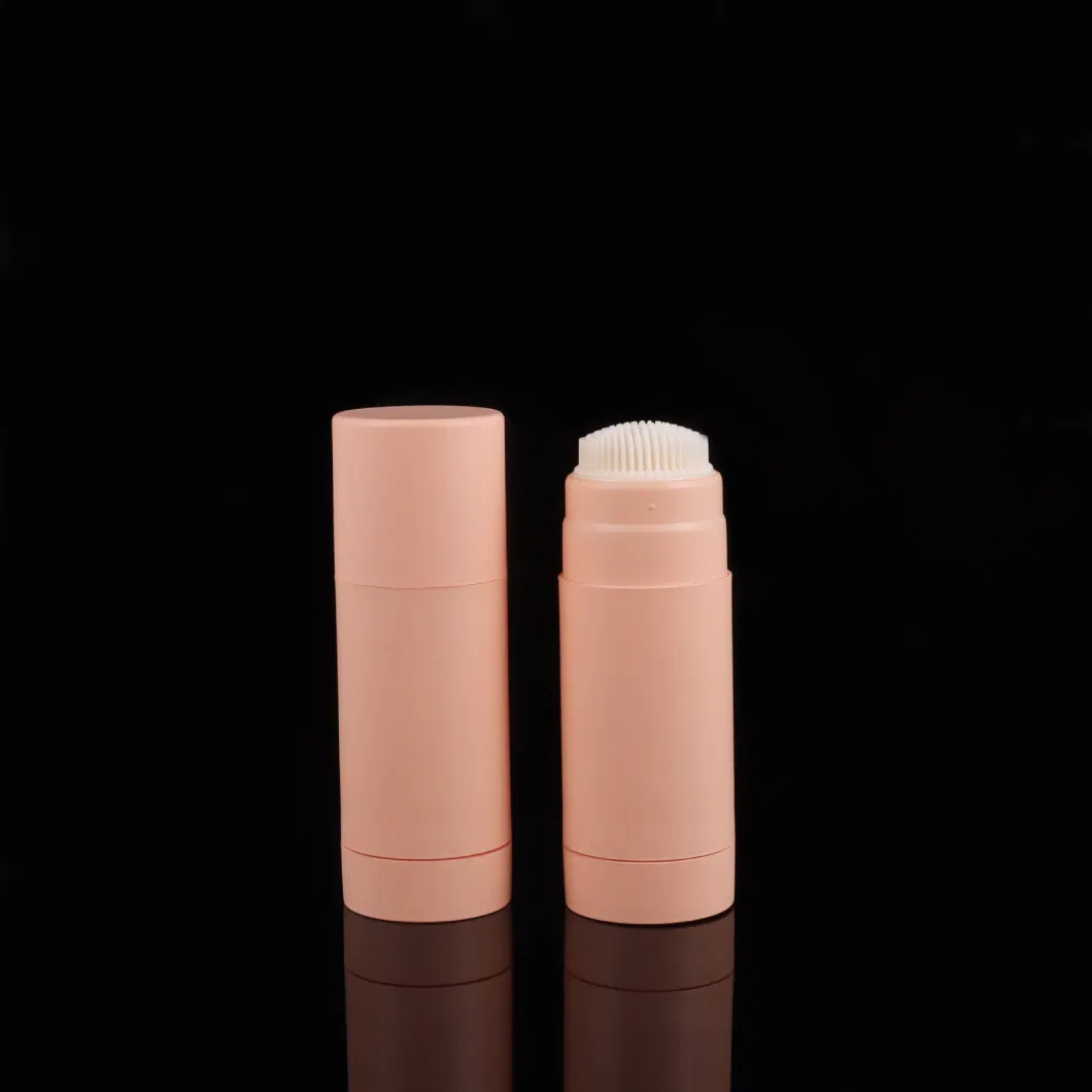 High Quality Cosmetic Packaging Roll on 20g Bottom Filled Deodorant Bottle Stick Twist up Empty Perfume Bottle Round Stick with Brush