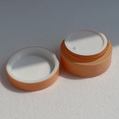 Vasetti per cosmetici Barattolo in vetro satinato a doppia parete ricaricabile PCR con confezione cosmetica per lozione crema da 30 g