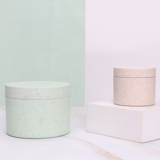 Confezione in barattolo con pompa airless in plastica bianca di colore puro da 15 g 30 g 50 g per crema